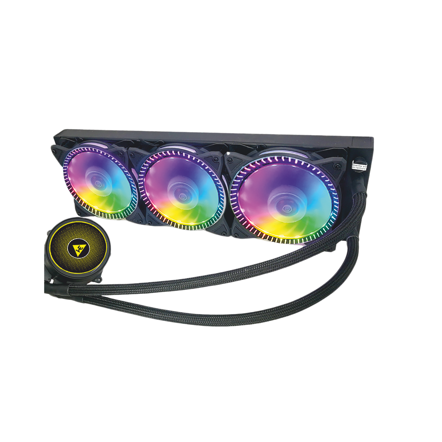 WE - AQUACOOL 360 ARGB LIQUID CPU COOLER TRIPLE FAN, 360MM RADIATOR, ARGB SYNC, UNIVERSAL SOCKET SUPPORT, 3-YEARS WARRANTY