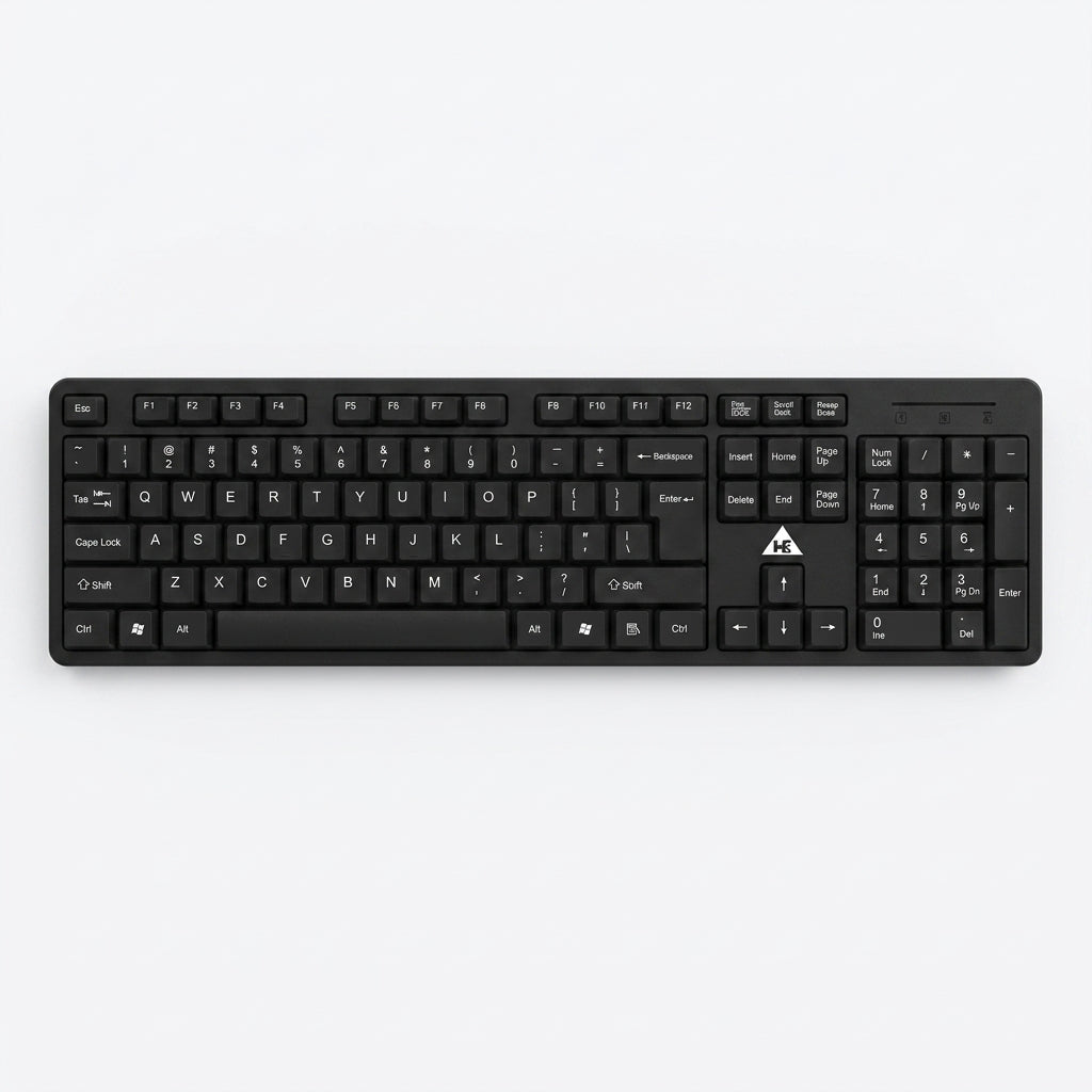WE ALPHA KB708 WIRED OFFICE & HOME KEYBOARD – PREMIUM ABS, 2-YEARS WARRANTY
