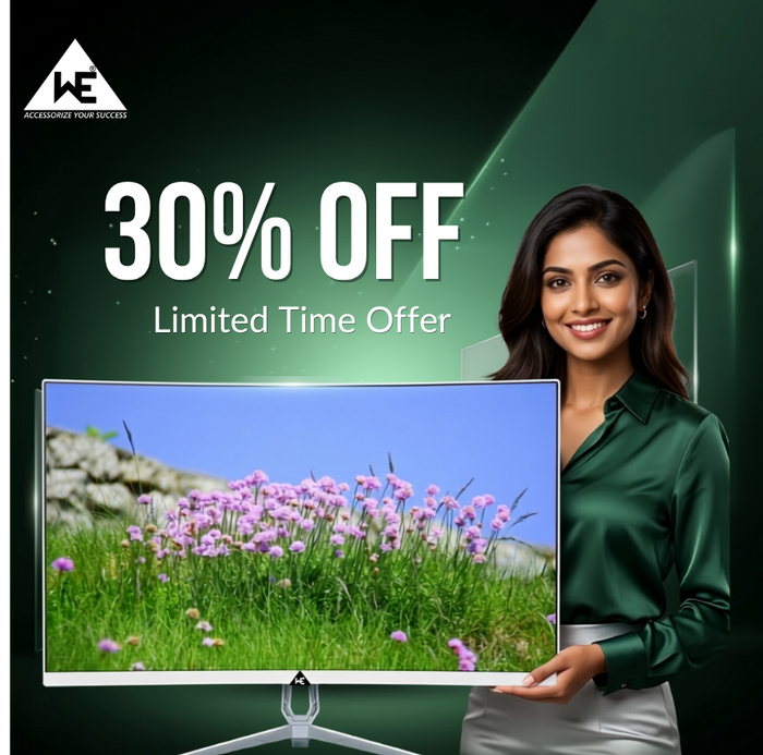 Upgrade your setup with the 27” Curved FHD | 100Hz | Built-in Speakers monitor
