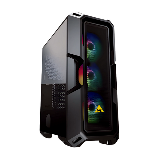 WE PHANTOM ARGB Premium Cabinet – 4x ARGB Fans  Mesh/Glass Front  360mm Cooler Support  USB 3.0  ATX Compatible