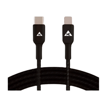 WE -  RAPID CHARGE USB-C TO USB-C BRAIDED CABLE  60W 1 YEAR WARRANTY
