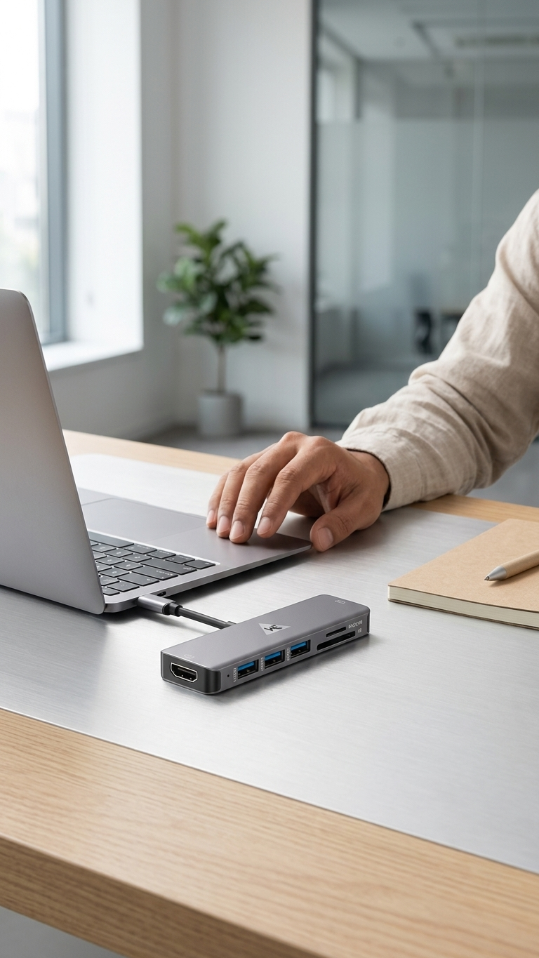 WE - CHC61 6-IN-1 TYPE-C DOCK WITH  3 X USB PORT  1 X 4K HDMI  1 X SD & 1 X MICRO SD CARD READER  METAL BODY 1 YEAR WARRANTY