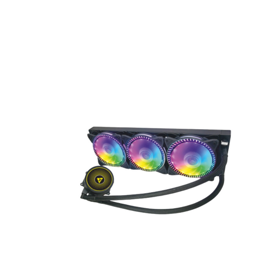 WE - AQUACOOL 360 ARGB LIQUID CPU COOLER TRIPLE FAN, 360MM RADIATOR, ARGB SYNC, UNIVERSAL SOCKET SUPPORT, 3-YEARS WARRANTY
