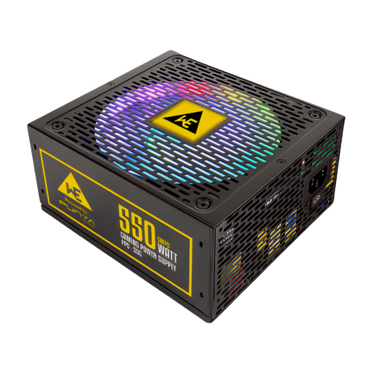 WE RGB GAMING SMPS PPS-55G 550W RGB FAN 80 PLUS BRONZE 3 YEARS WARRANTY