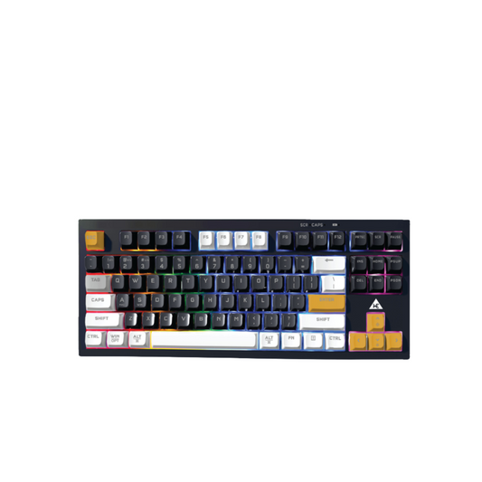 WE - FLARE KB751  WIRELESS AND BLUETOOTH KEYBOARD – TRIPLE MODE (BLUETOOTH 5.0 / 2.4GHZ / USB-C)  RGB BACKLIT, 19 ANTI GHSOSTING KEYS  - 2 YEARS WARRANTY