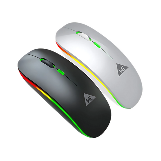 WE PROTOUCH WIRELESS MOUSE WITH BT  RGB LIGHT  ERGONOMIC SILENT CLICK  RECHARGEABLE  1 YEARS WARRANTY