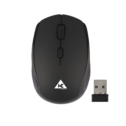 WE - WM 802 WIRELESS MOUSE 2.4 Ghz 1600 DPI BLACK RUBBER FINISH  1 YEAR WARRANTY