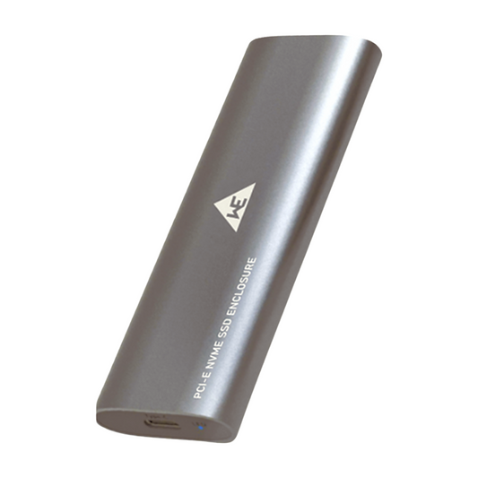 WE ZIP NVMe & M.2 SSD Enclosure – USB Type-C – 10Gbps – Dual Protocol – Aluminium Body – Black