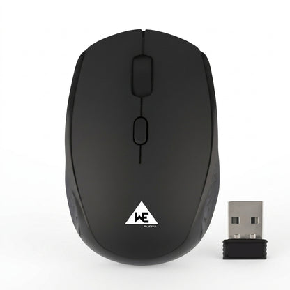WE - WM 802 WIRELESS MOUSE 2.4 Ghz 1600 DPI BLACK RUBBER FINISH  1 YEAR WARRANTY