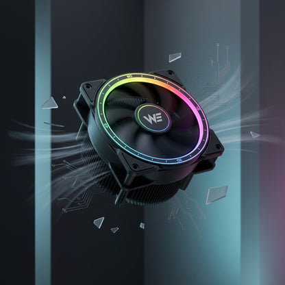 WE BEAM UFO LED CPU COOLER  90MM FAN INTEL & AMD COMPATIBILITY