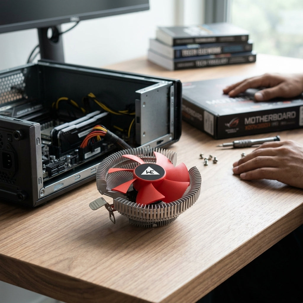 WE BREEZ RL CPU COOLING FAN 90MM 12V HIGH AIRFLOW BLACK INTEL & AMD COMPATIBILITY