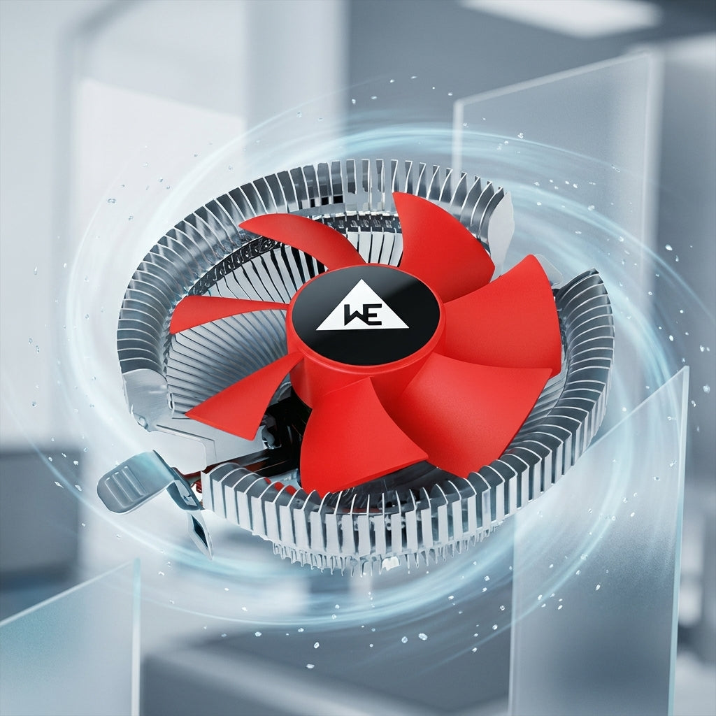 WE BREEZ RL CPU COOLING FAN 90MM 12V HIGH AIRFLOW BLACK INTEL & AMD COMPATIBILITY