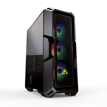 WE PHANTOM ARGB Premium Cabinet – 4x ARGB Fans  Mesh | Glass Front  360mm Cooler Support  USB 3.0  ATX Compatible