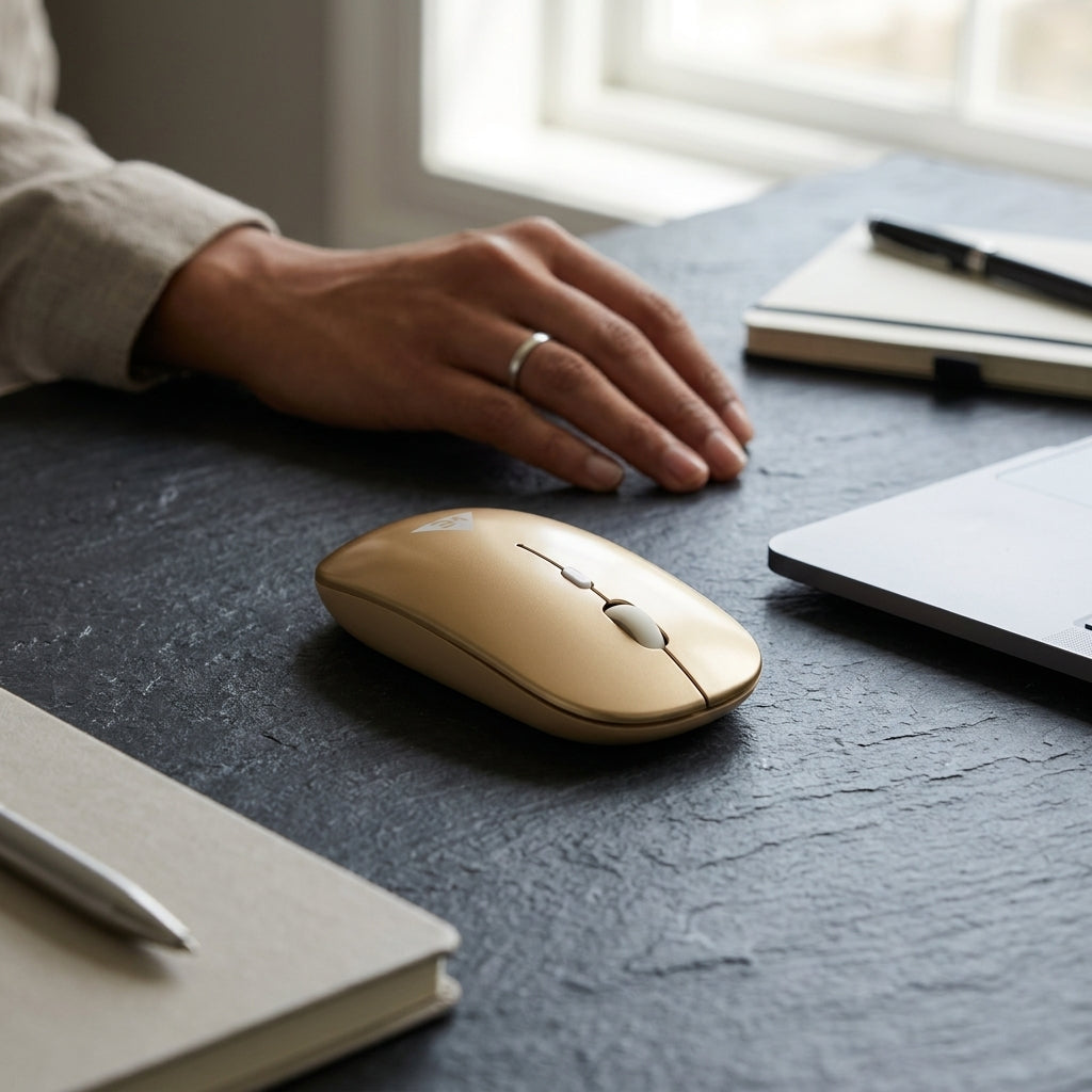 WE PROTOUCH WIRELESS MOUSE WITH BT  ERGONOMIC SILENT CLICK  RECHARGEABLE  1 YEARS WARRANTY