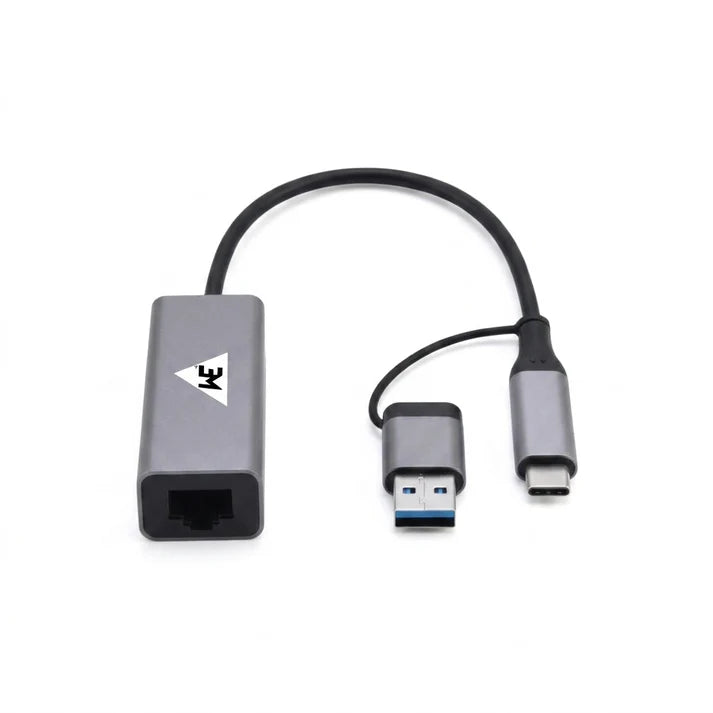 WE - CLG31  GIGABIT ETHERNET NETWORK ADAPTER  WITH TYPE C AND USB 3.0 DUAL CONNECTOR METAL BODY 1 YEAR WARRANTY