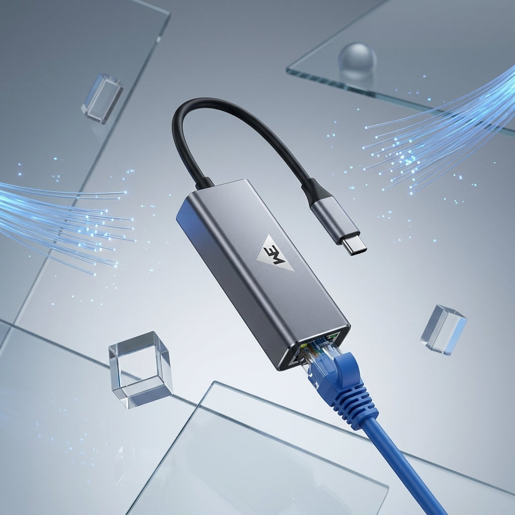 WE - CLG31  GIGABIT ETHERNET NETWORK ADAPTER  WITH TYPE C AND USB 3.0 DUAL CONNECTOR METAL BODY 1 YEAR WARRANTY
