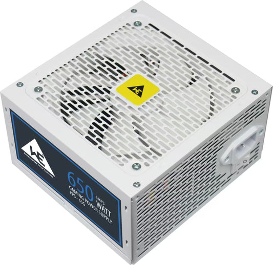 WE - GAMING SMPS PPS-65G 650W 12MM FAN 80 PLUS BRONZE  3 YEARS WARRANTY -  WHITE
