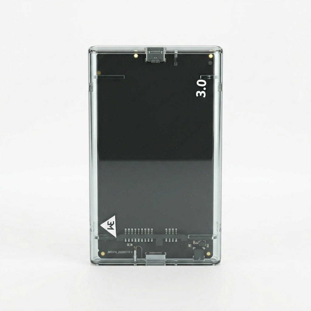 WE - P045 2.5 INCH  HDD/SSD ENCLOSURE  USB 3.0  TOOL-FREE UP TO 5GBPS - TRANSPARENT BLACK  1 YEAR WARRANTY