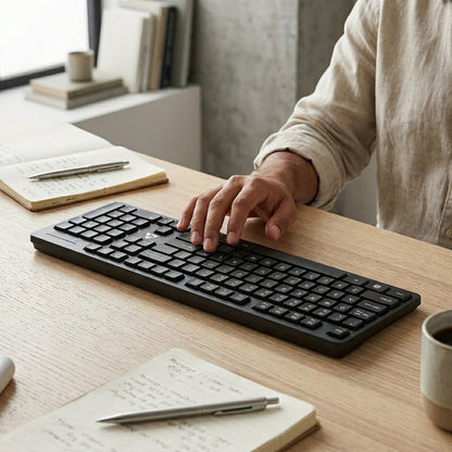 WE ALPHA KB708 WIRED OFFICE & HOME KEYBOARD – PREMIUM ABS, 2-YEARS WARRANTY