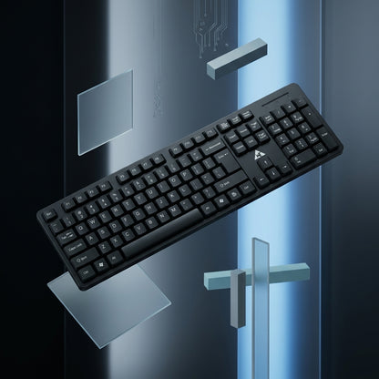 WE ALPHA KB708 WIRED OFFICE & HOME KEYBOARD – PREMIUM ABS, 2-YEARS WARRANTY