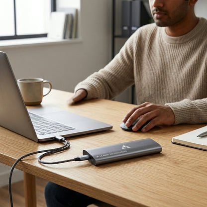 WE ZIP NVMe & M.2 SSD Enclosure – USB-C, 10Gbps