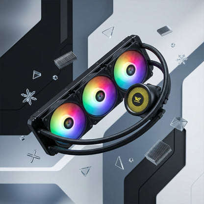 WE - AQUACOOL 360 ARGB LIQUID CPU COOLER TRIPLE FAN, 360MM RADIATOR, ARGB SYNC, UNIVERSAL SOCKET SUPPORT, 3-YEARS WARRANTY
