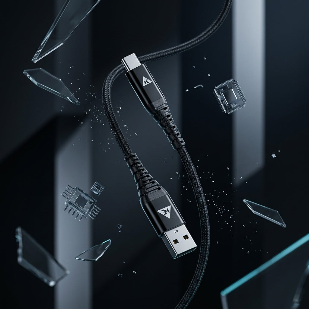 WE - POWER UP USB TO LIGHTNING CABLE 3.4 AMP  FAST CHARGING  1 YEAR WARRANTY