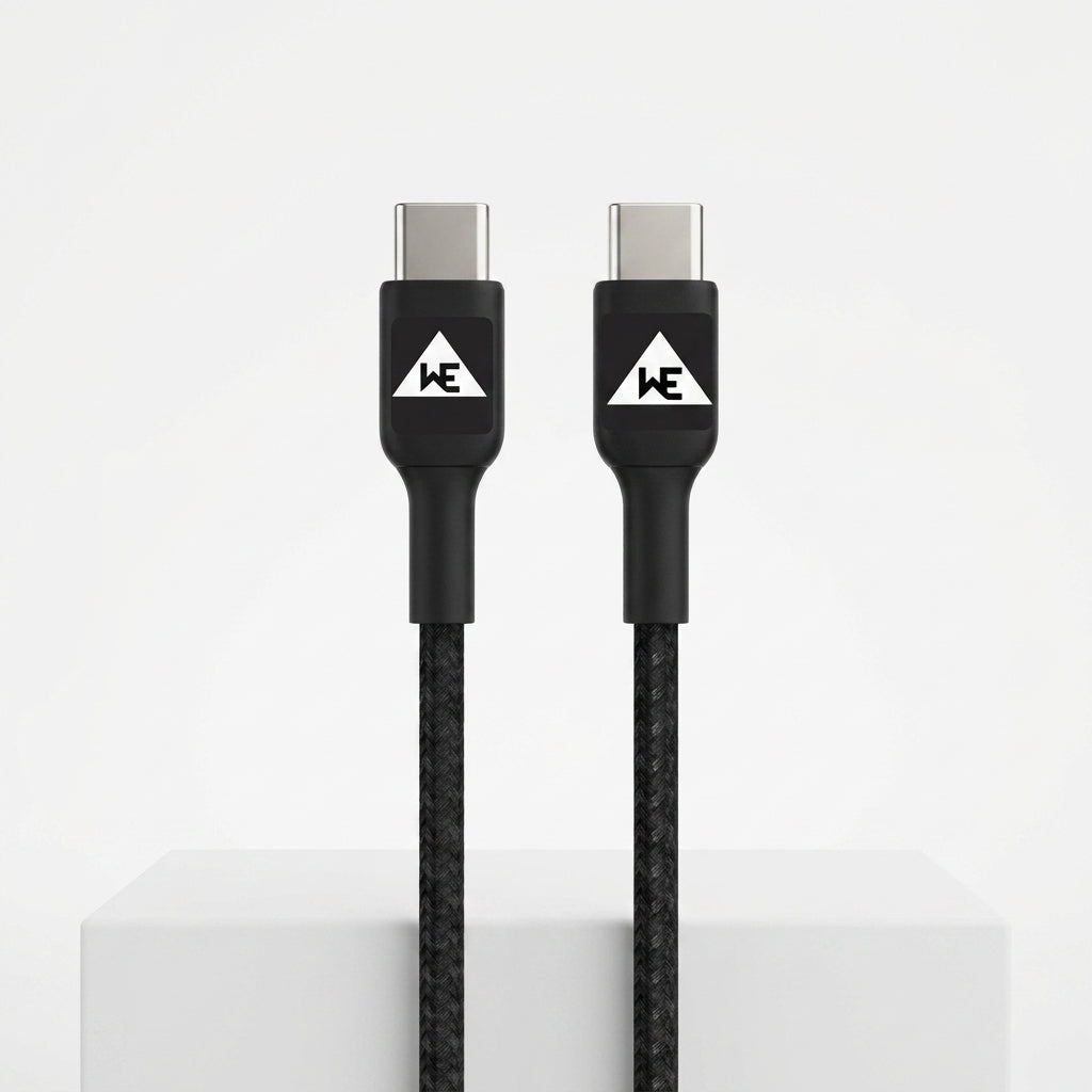 WE POWER UP USB TO TYPE-C CABLE FAST 3.4 AMP CHARGING  1 YEAR WARRANTY